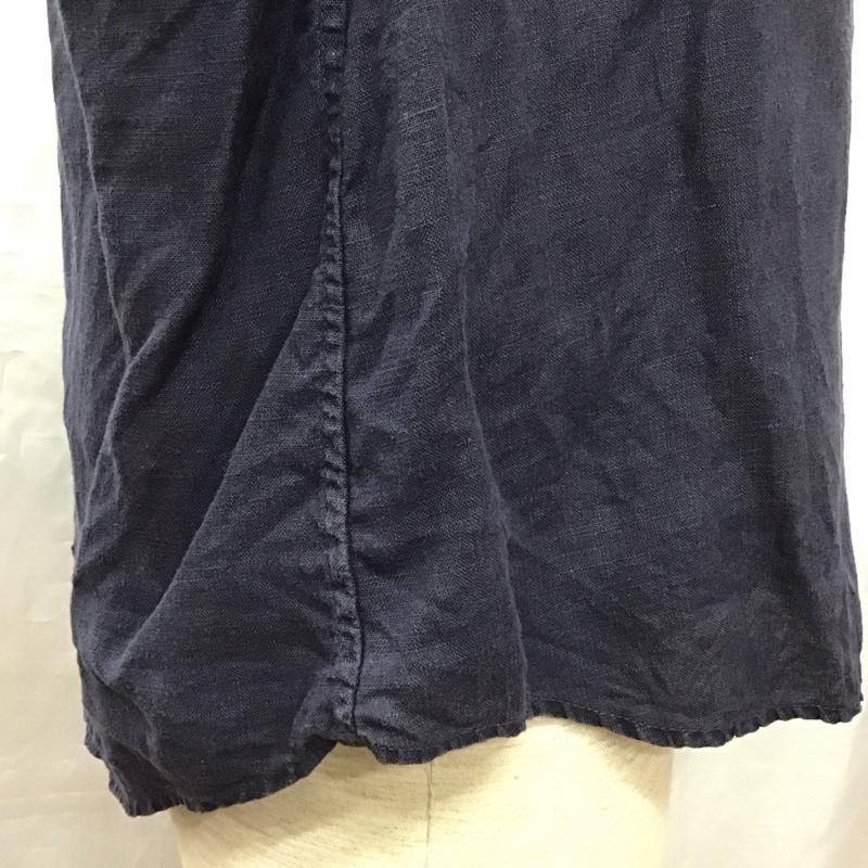 マニュアル アルファベット MANUAL ALPHABET シャツ、ブラウス 長袖 長袖シャツ プルオーバーシャツ 長袖カットソー L 無地 紺 / ネイビー /  メンズ USED 古着 中古 10116191