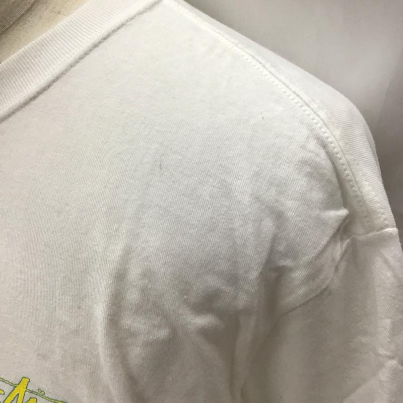 ステューシー STUSSY Tシャツ 半袖 半袖カットソー プリントTシャツ クルーネックカットソー L プリント 白 / ホワイト /  メンズ USED 古着 中古 10113185