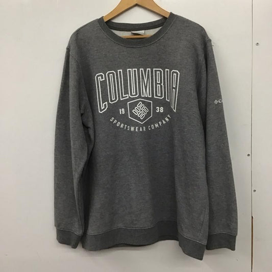 コロンビア Columbia トレーナー 長袖 219 ae0245 ハートマウンテングラフィッククルー トレーナー スウェット XL ロゴ、文字 灰 / グレー /  メンズ USED 古着 中古 10139494