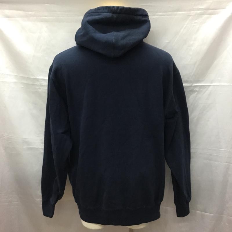 シュプリーム Supreme パーカー 長袖 Flowers Hooded Sweatshirt L 無地 紺 / ネイビー /  メンズ USED 古着 中古 10113437