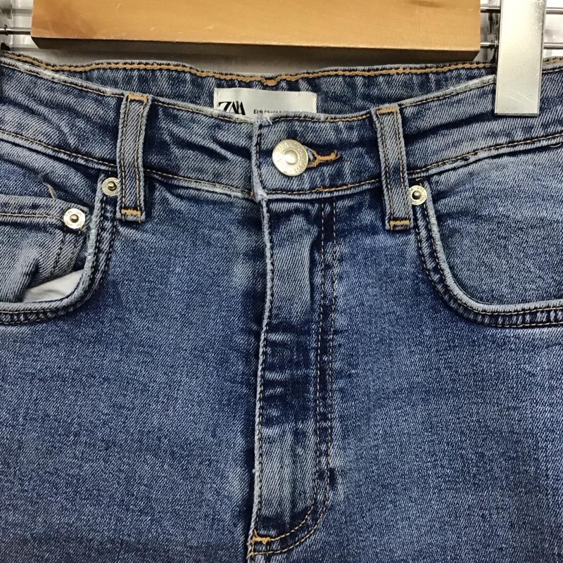 ザラ ZARA パンツ デニム、ジーンズ 38 無地 水色 / ライトブルー /  レディース USED 古着 中古 10141729