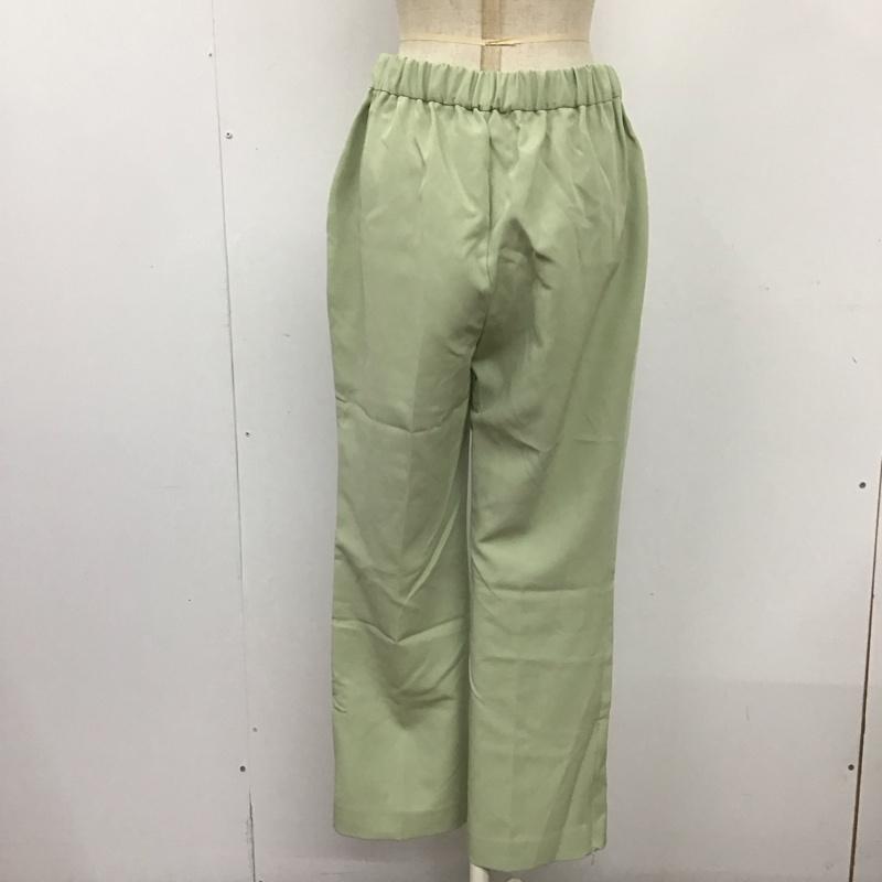 ロペピクニック ROPE  PICNIC パンツ スラックス GDS-12000-A-1 ファスナースリットカラーパンツ ラク美パンツ 40 無地 薄緑 / ライトグリーン /  レディース USED 古着 中古 10122839