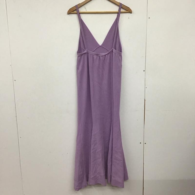 スローブイエナ SLOBE IENA ワンピース ロングスカート ロングワンピース ノースリーブワンピース フレアスカート 無地 紫 / パープル /  レディース USED 古着 中古 10147888