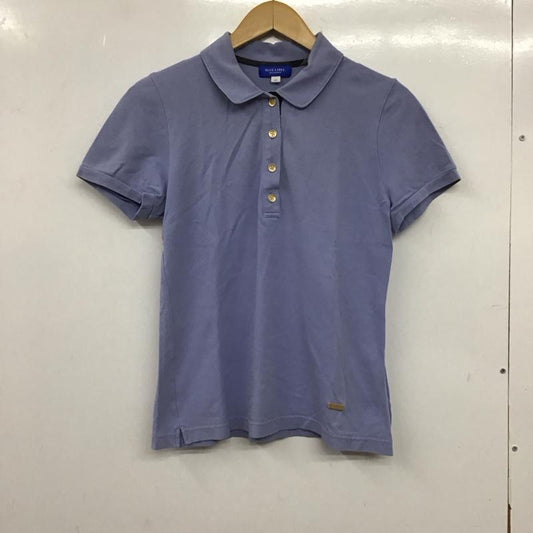 ブルーレーベル・クレストブリッジ BLUE LABEL CRESTBRIDGE ポロシャツ 半袖 半袖ポロシャツ カラーシャツ 半袖カットソー 40 無地 水色 / ライトブルー /  レディース USED 古着 中古 10136754