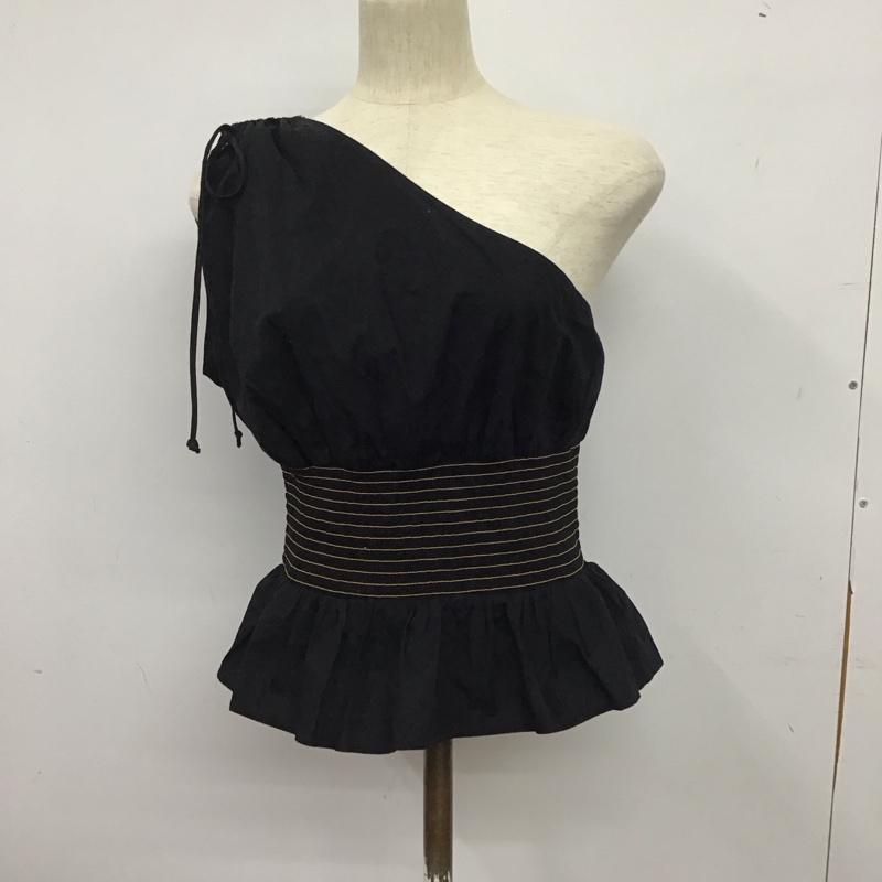 ザラ ZARA カットソー 半袖 M 無地 黒 / ブラック /  レディース USED 古着 中古 10150916