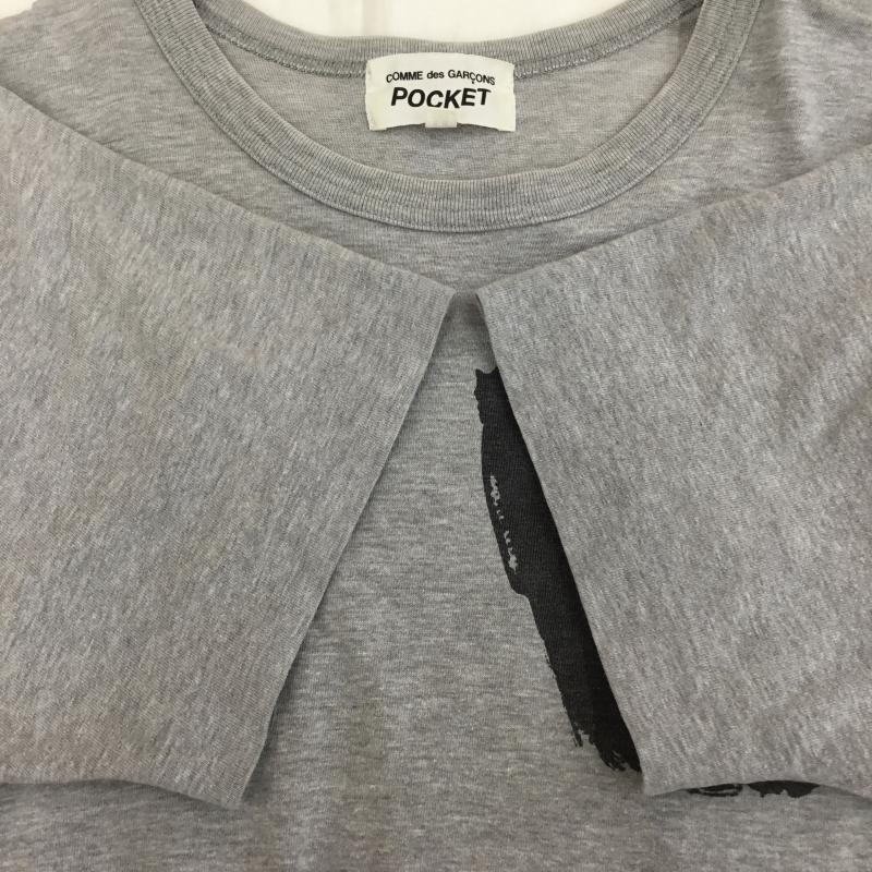 コムデギャルソン COMME des GARCONS Tシャツ 半袖 COMME des GARCONS POCKET M ロゴ、文字 灰 / グレー /  メンズ USED 古着 中古 10133772