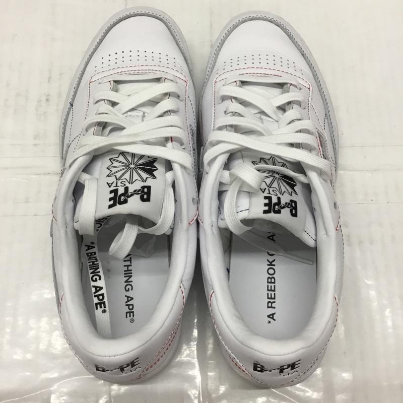 アベイシングエイプ A BATHING APE スニーカー スニーカー Q47367 Reebok BAPE CLUB C 85 26cm 箱有 26.0cm ロゴ、文字 白 / ホワイト /  メンズ USED 古着 中古 10107629