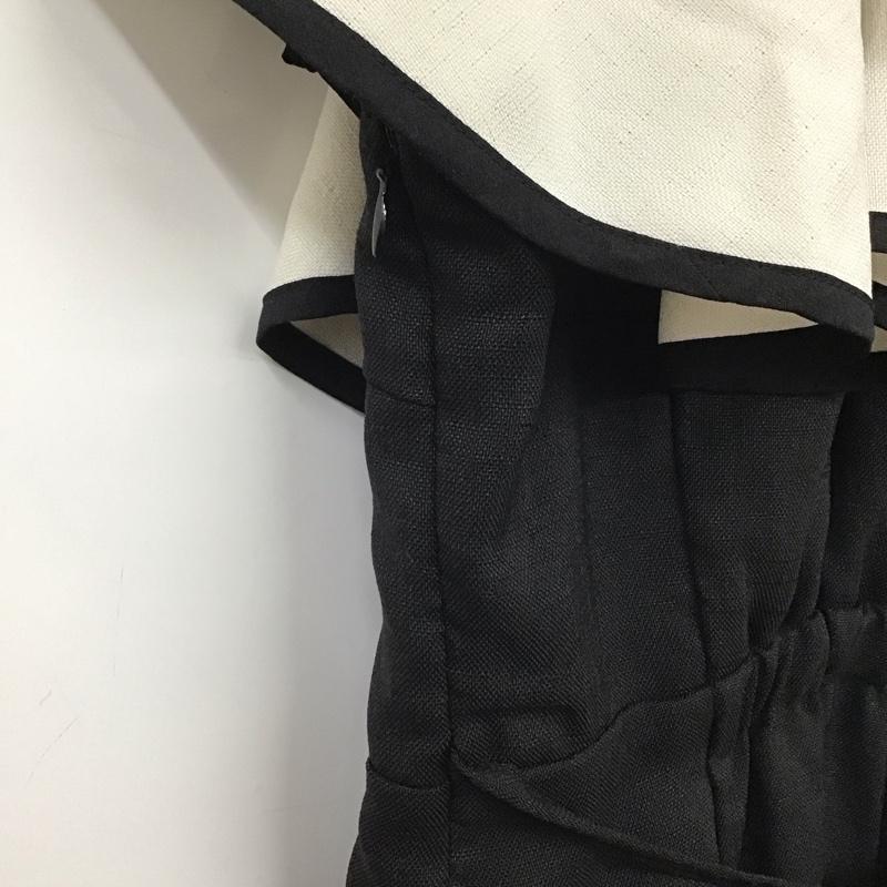スナイデル SNIDEL ワンピース ロングスカート SWFO222045 パイピングフリルワンピース 22SS ロングワンピース 無地 白 / ホワイト / X 黒 / ブラック /  レディース USED 古着 中古 10136015