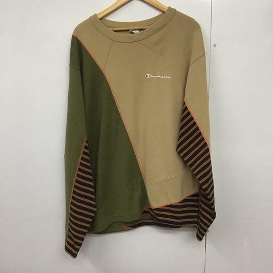 チャンピオン Champion トレーナー 長袖 c8-t004 長袖スウェット クルーネックカットソー L ロゴ、文字 マルチカラー / マルチカラー /  メンズ USED 古着 中古 10142353