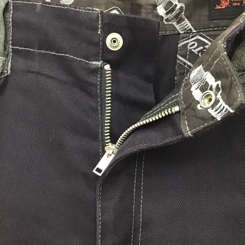 ショット schott パンツ ワークパンツ、ペインターパンツ 七分丈パンツ カジュアルパンツ ワイドパンツ 30インチ 無地 紺 / ネイビー /  メンズ USED 古着 中古 10116434