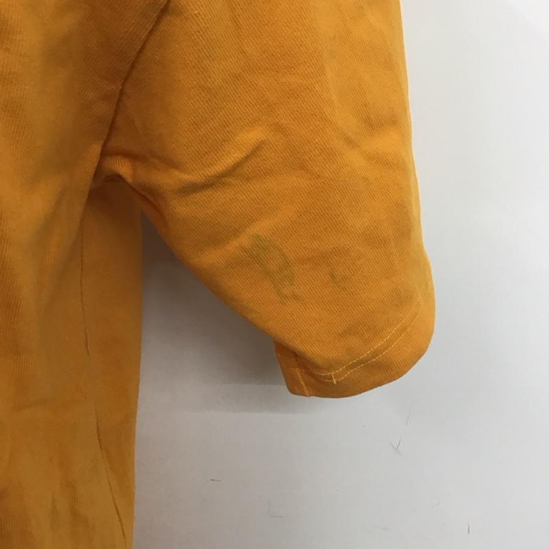 ザノースフェイス THE NORTH FACE Tシャツ 半袖 nt32010 半袖カットソー プリントTシャツ クルーネックカットソー M ロゴ、文字 橙 / オレンジ /  メンズ USED 古着 中古 10123999