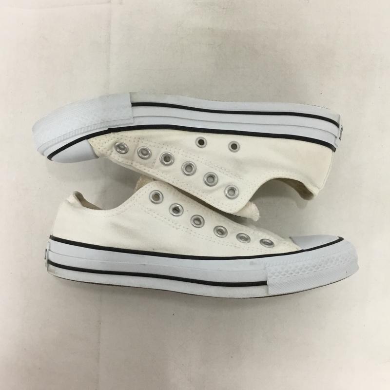 コンバース CONVERSE スニーカー スニーカー 1C239 ALL STAR SLIP III OX スリッポン 24cm 24.0cm ロゴ、文字 白 / ホワイト /  レディース USED 古着 中古 10150246