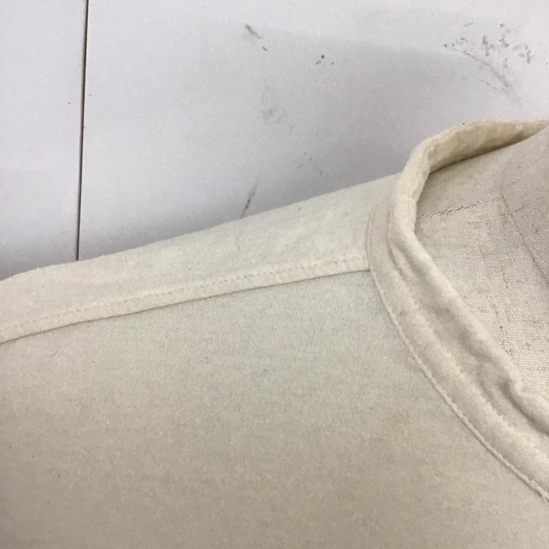 クオドロ quadro シャツ、ブラウス 長袖 バンドカラー コットン プルオーバー カットソー 2 無地 アイボリー / アイボリー /  メンズ USED 古着 中古 10122158