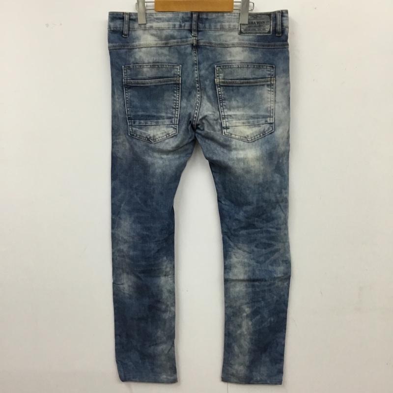 ザラメン ZARA MAN パンツ デニム、ジーンズ デニムパンツ スリムパンツ ストレッチパンツ ジーンズ 44 無地 インディゴ / インディゴ /  メンズ USED 古着 中古 10115009