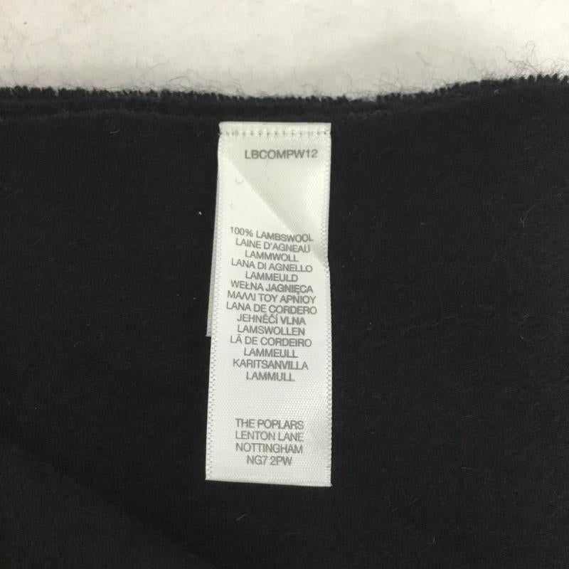ポールスミス Paul Smith マフラー マフラー LBCOMPW12 ウール フリンジ ロゴ、文字 黒 / ブラック /  メンズ USED 古着 中古 10137859