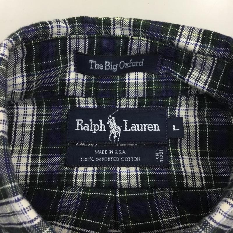 ラルフローレン RALPHLAUREN シャツ、ブラウス 長袖 長袖シャツ カラーシャツ ポケットシャツ 長袖カットソー チェックシャツ L チェック マルチカラー / マルチカラー /  メンズ USED 古着 中古 10121580