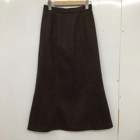 ジーナシス JEANASIS スカート ロングスカート JS050661TS ヌバックライクマーメイドスカート FREE 無地 茶 / ブラウン /  レディース USED 古着 中古 10134258