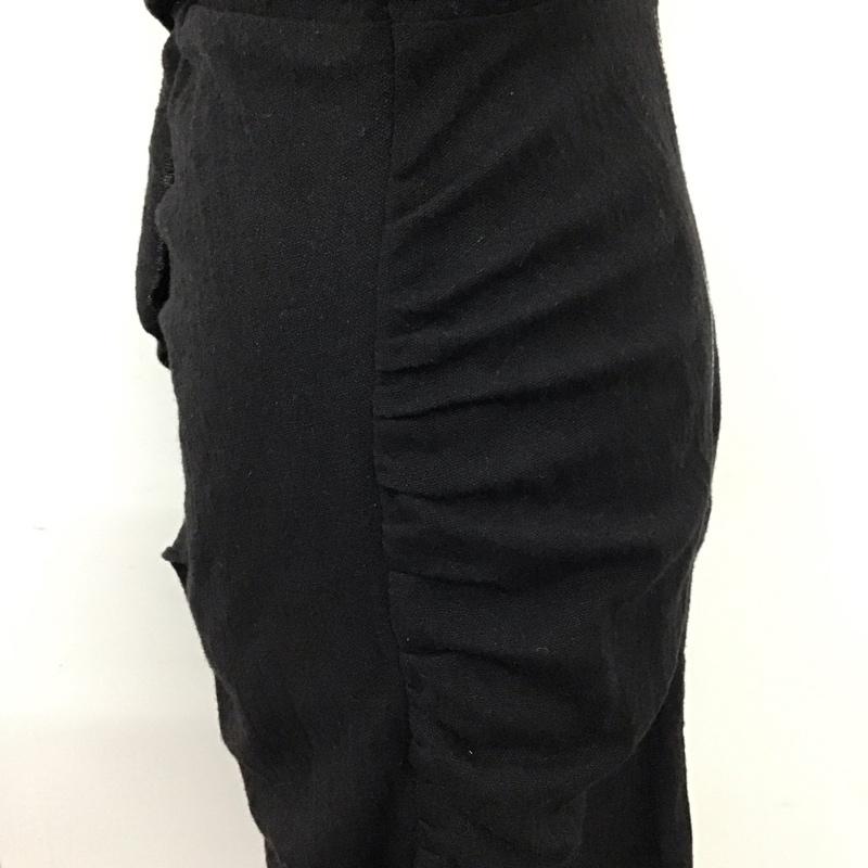 スナイデル SNIDEL ワンピース ひざ丈スカート swfo184064 パフスリボディコンワンピ 半袖ワンピース タイトワンピース 0 無地 黒 / ブラック /  レディース USED 古着 中古 10120101