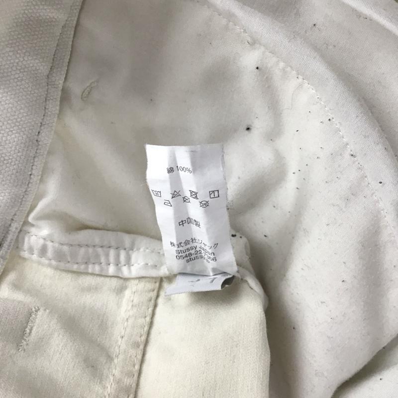 ステューシー STUSSY パンツ ワークパンツ、ペインターパンツ ダブルニー 36 ワンポイント 白 / ホワイト / X オフホワイト / オフホワイト /  メンズ USED 古着 中古 10146350