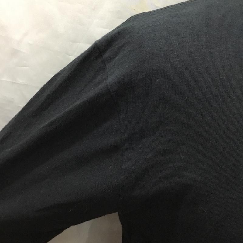 ハフ HUF カットソー 長袖 長袖カットソー プリントTシャツ クルーネックカットソー M ロゴ、文字 黒 / ブラック /  メンズ USED 古着 中古 10120075