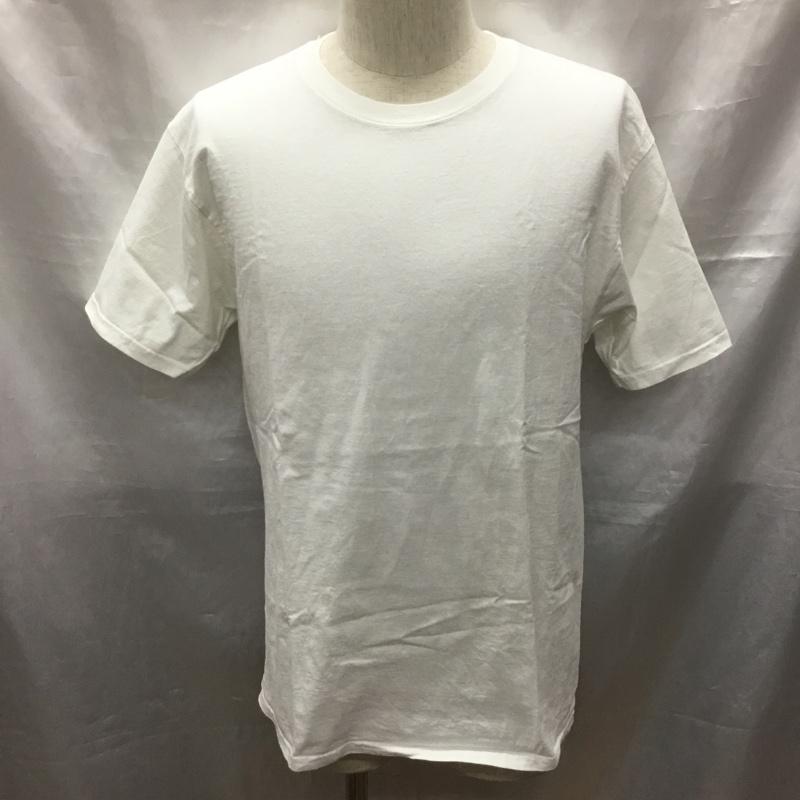 チャンピオン Champion Tシャツ 半袖 半袖カットソー プリントTシャツ クルーネックカットソー M 無地 白 / ホワイト /  メンズ USED 古着 中古 10117721