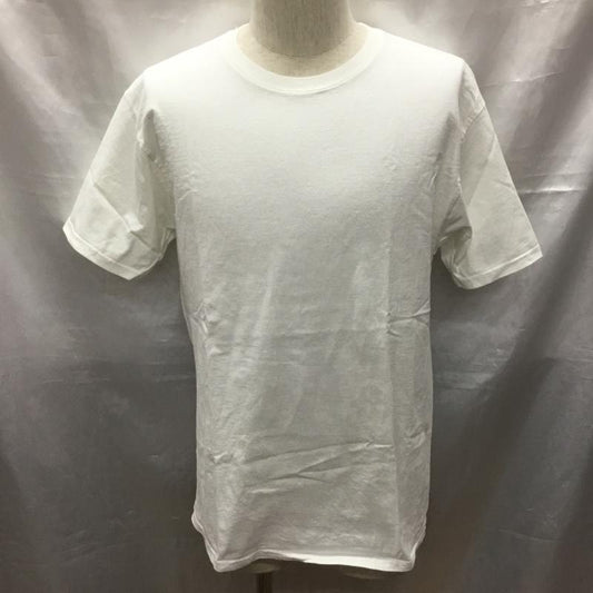 チャンピオン Champion Tシャツ 半袖 半袖カットソー プリントTシャツ クルーネックカットソー M 無地 白 / ホワイト /  メンズ USED 古着 中古 10117721