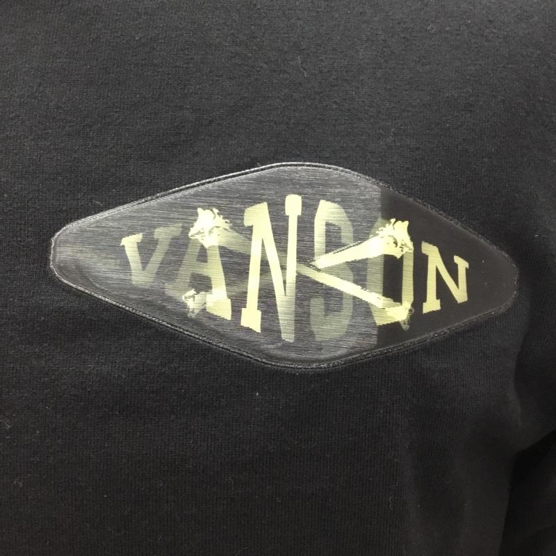 ヴァンソン VANSON Tシャツ 半袖 M 無地 黒 / ブラック /  メンズ USED 古着 中古 10108735