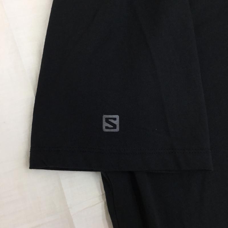 サロモン SALOMON Tシャツ 半袖 M ロゴ、文字 X プリント 黒 / ブラック /  メンズ USED 古着 中古 10135119
