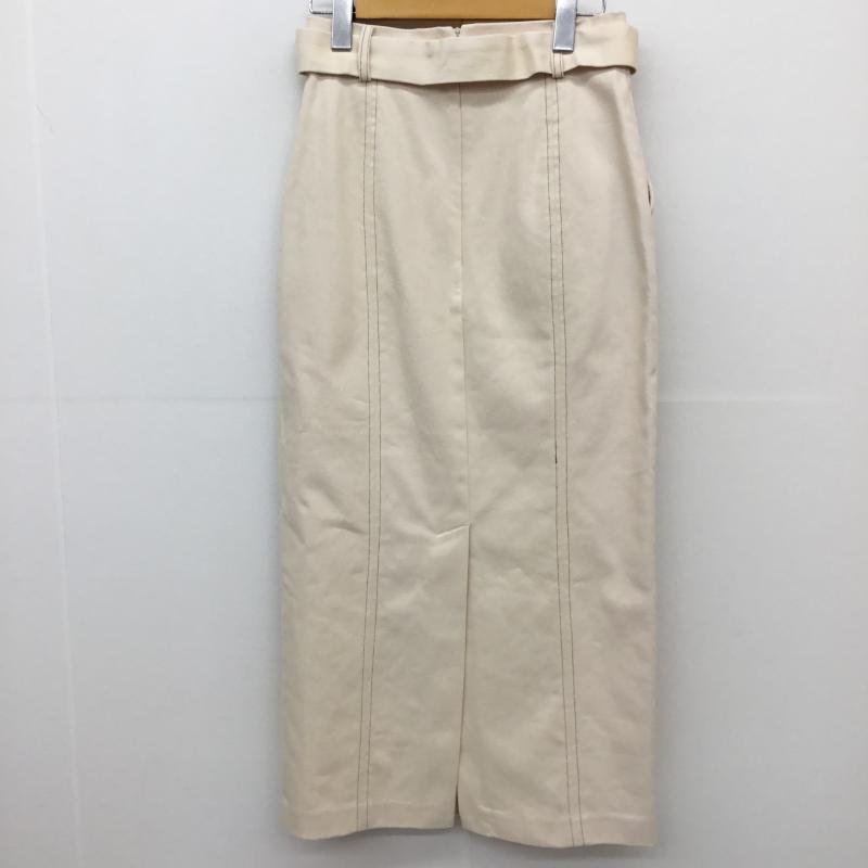 ムルーア MURUA スカート ロングスカート 1 無地 オフホワイト / オフホワイト /  レディース USED 古着 中古 10129970