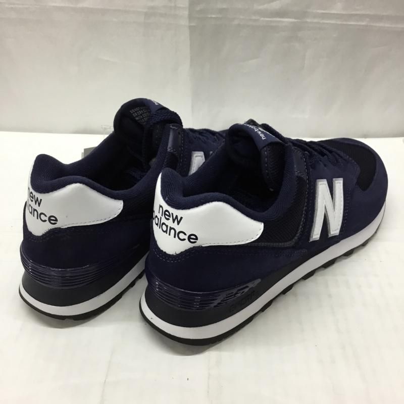 ニューバランス New Balance スニーカー スニーカー ML574EN2 タグ付き 27cm 27.0cm ロゴ、文字 紺 / ネイビー / X 白 / ホワイト /  メンズ USED 古着 中古 10110186