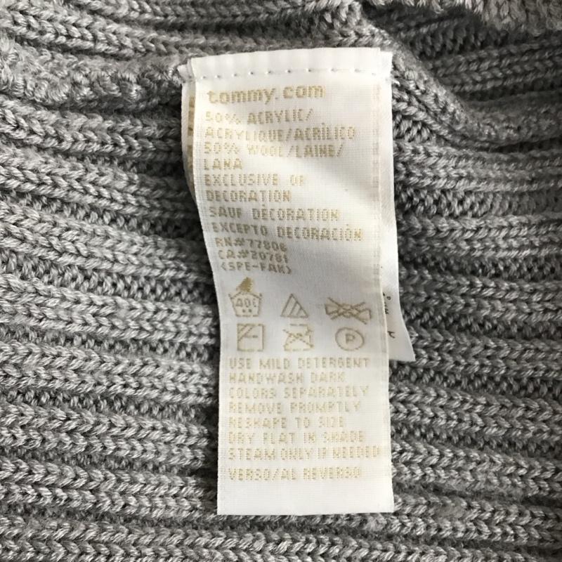 トミーヒルフィガー TOMMY HILFIGER ニット、セーター 長袖 M 無地 灰 / グレー /  レディース USED 古着 中古 10121375