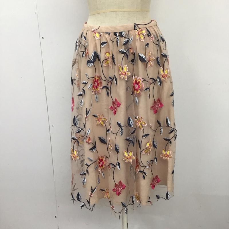 ザラベーシック ZARA BASIC スカート ロングスカート 7901 752 330 チュール XS 花柄 桃 / ピンク /  レディース USED 古着 中古 10109501