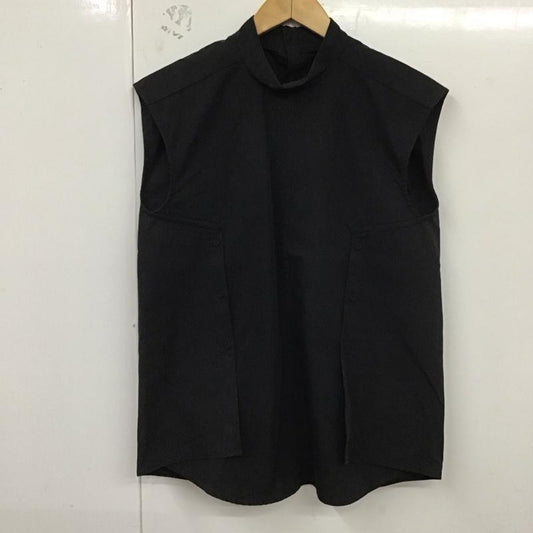 トゥデイフル TODAYFUL シャツ、ブラウス 半袖 12320410 Standcollar Sleeveless Shirts FREE 無地 黒 / ブラック /  レディース USED 古着 中古 10129278
