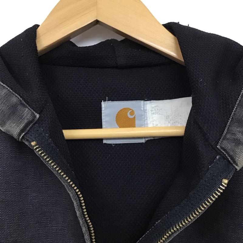 カーハート Carhartt ジャケット、上着 ジャケット、ブレザー ジップアップジャケット アウター 古着 80s アクティブJKT ロゴ、文字 黒 / ブラック /  メンズ USED 古着 中古 10129044