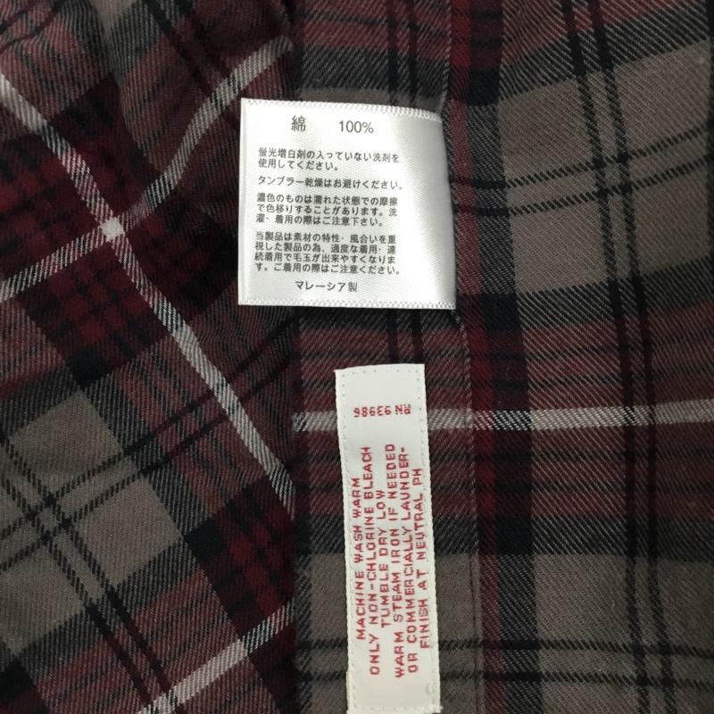 ブルックスブラザーズ BROOKS BROTHERS シャツ、ブラウス 長袖 ボタンダウン M チェック 灰 / グレー / X 黒 / ブラック / X 赤 / レッド / X 白 / ホワイト /  メンズ USED 古着 中古 10111371