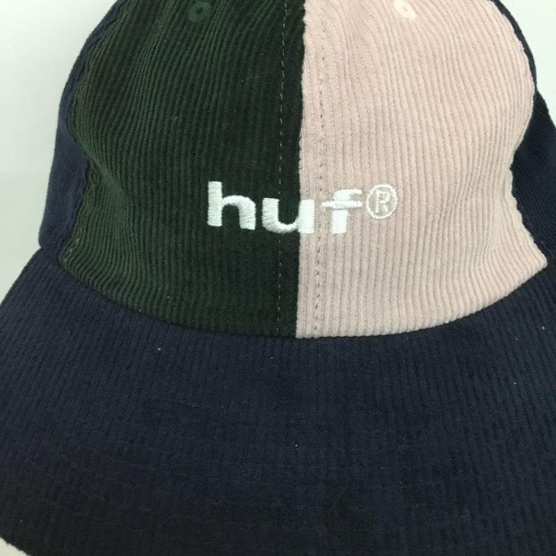 ハフ HUF 帽子 キャップ HT00594 コーデュロイ 6パネル ロゴ、文字 緑 / グリーン / X 紺 / ネイビー / X 桃 / ピンク /  メンズ USED 古着 中古 10132582