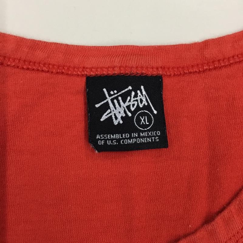 ステューシー STUSSY タンクトップ タンクトップ タンクトップ ノースリーブカットソー プリントカットソー XL プリント 赤 / レッド /  メンズ USED 古着 中古 10114784