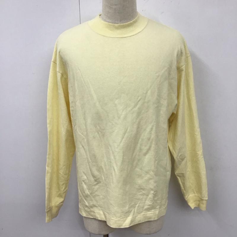 エイチビューティー＆ユースユナイテッドアローズ H BEAUTY&YOUTH UNITED ARROWS カットソー 長袖 1212-299-7091 モックネック ロンT S 無地 黄 / イエロー /  メンズ USED 古着 中古 10118330