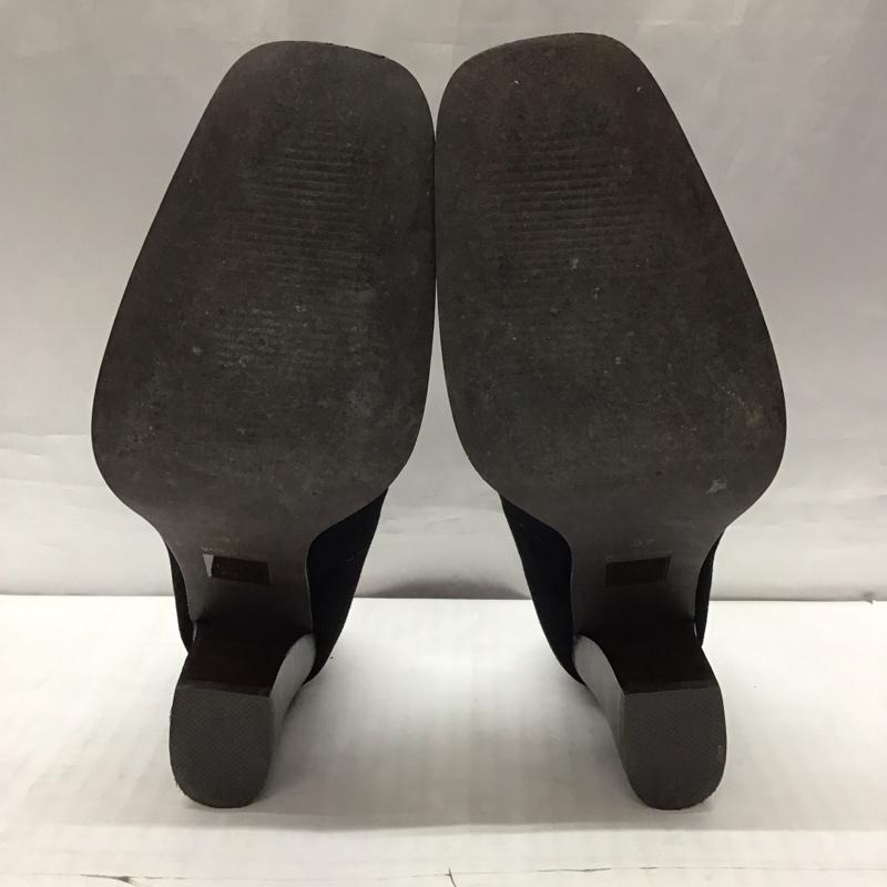 ミラオーウェン Mila Owen パンプス パンプス real leather 37 ヒール スクエアトゥ 無地 黒 / ブラック /  レディース USED 古着 中古 10115649