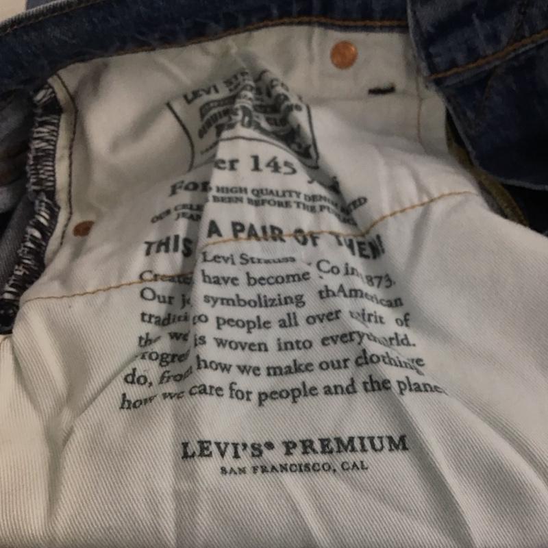 リーバイス Levi s パンツ デニム、ジーンズ 28833-0978 512 W28 L32 ストレッチ 28インチ 無地 青 / ブルー /  メンズ USED 古着 中古 10146362