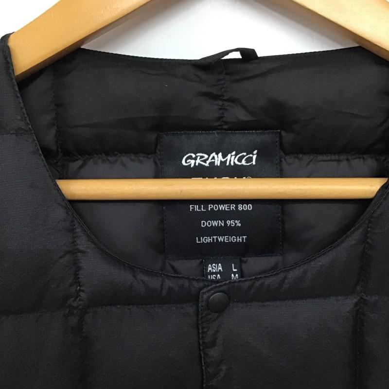 グラミチ GRAMICCI ジャケット、上着 ダウンジャケット g2fu-j082-tg TAION インナー ダウン ジャケット L 無地 黒 / ブラック /  メンズ USED 古着 中古 10143345