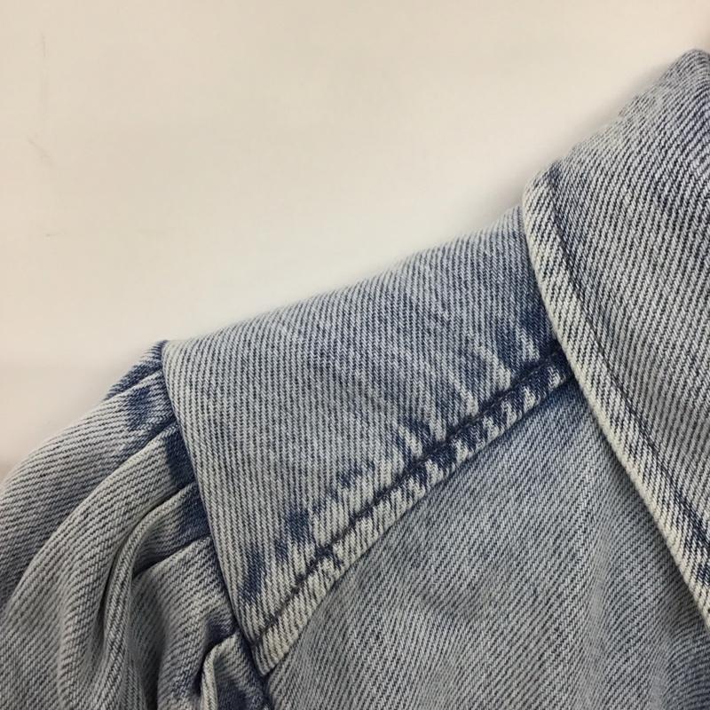 ザラ ZARA シャツ、ブラウス 半袖 デニムシャツ タグ付 L 無地 水色 / ライトブルー /  レディース USED 古着 中古 10151241