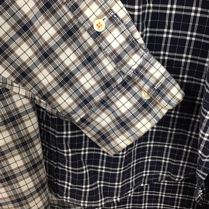 エシンタ etsinta シャツ、ブラウス 長袖 長袖シャツ ノーカラーシャツ チェックシャツ チェック マルチカラー / マルチカラー /  メンズ USED 古着 中古 10132907