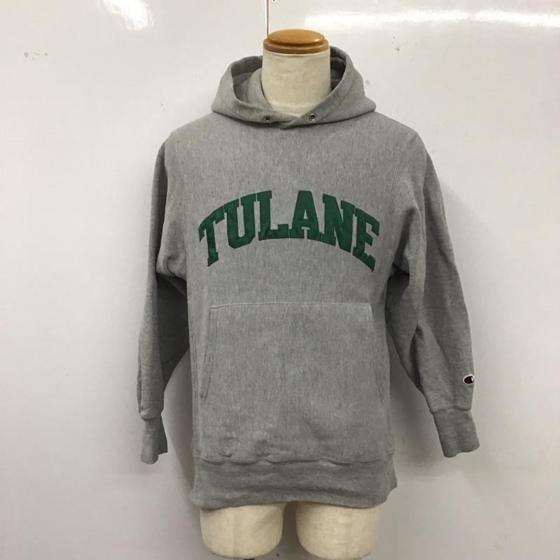 チャンピオン Champion パーカー 長袖 フーディ 00s Reverse Weave S 無地 灰 / グレー /  メンズ USED 古着 中古 10121758