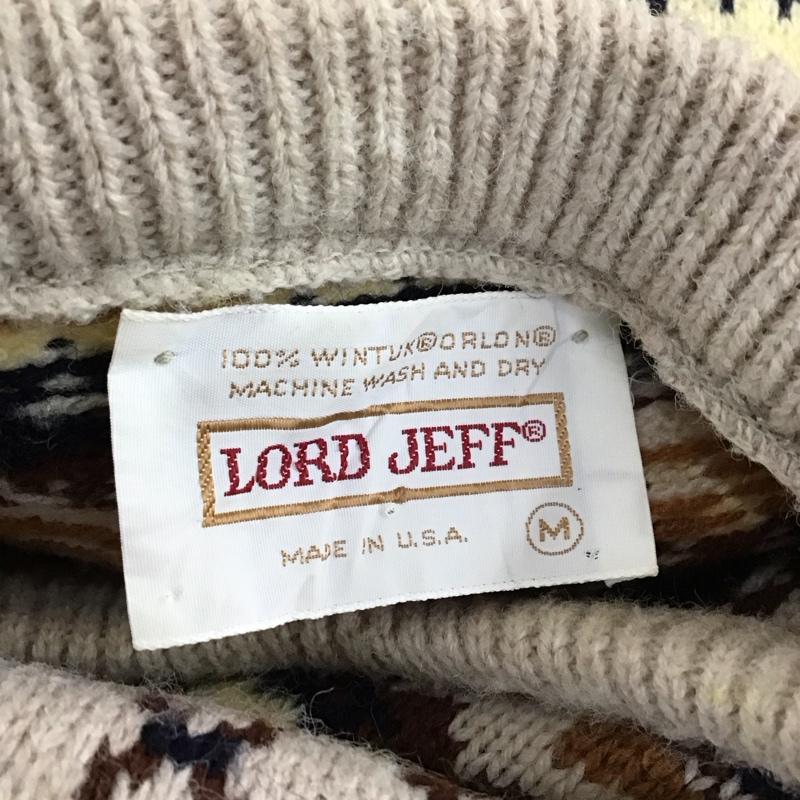 古着 USED ニット、セーター 長袖 長袖ニットカットソー ニット セーター クルーネックニット lordjeff M プリント マルチカラー / マルチカラー /  メンズ USED 古着 中古 10116658