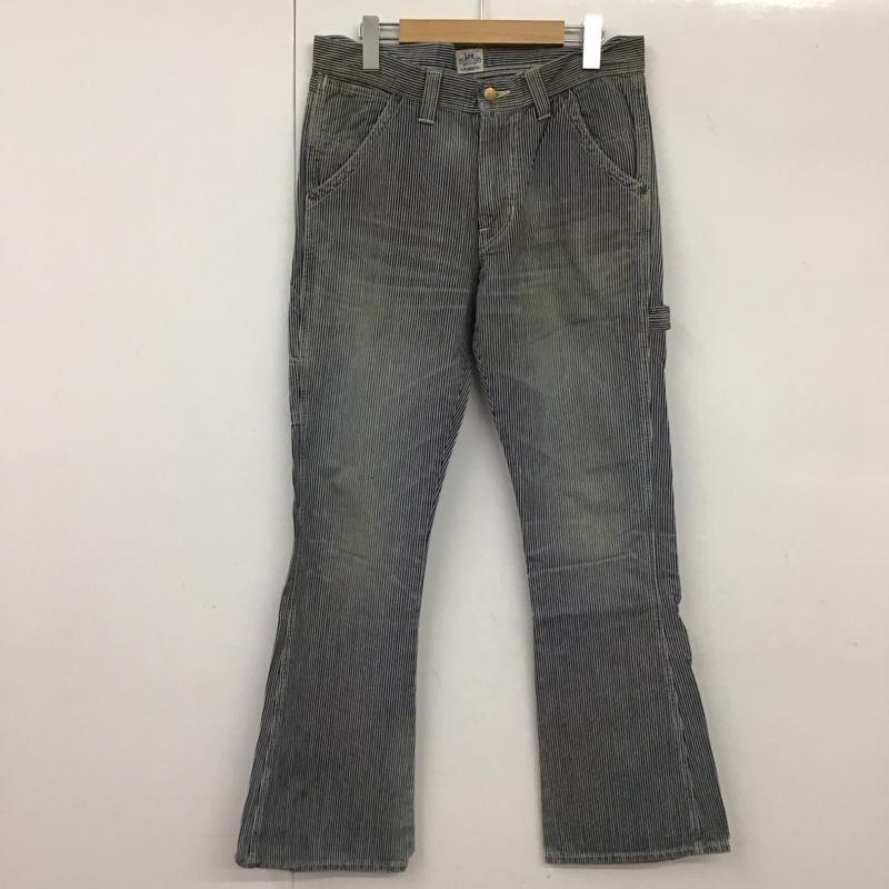 リー Lee パンツ ワークパンツ、ペインターパンツ JOHN’S CLOTHING ヒッコリー　ブーツカット M ストライプ 白 / ホワイト / X インディゴ / インディゴ /  メンズ USED 古着 中古 10131421