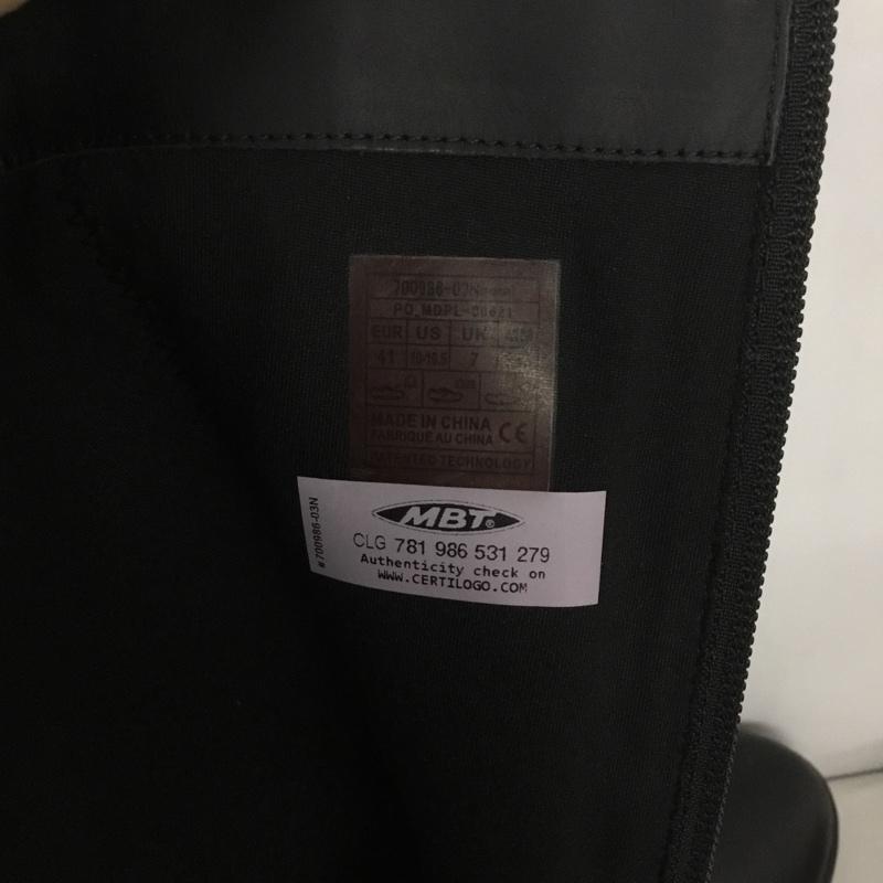 古着 USED ブーツ ロングブーツ MBT 700986 UK7 箱有 US：10 無地 黒 / ブラック /  メンズ USED 古着 中古 10143555