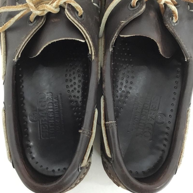 セバコ SEBAGO カジュアルシューズ カジュアルシューズ 540655S デッキシューズ ワンポイント ダークブラウン / ダークブラウン /  メンズ USED 古着 中古 10145603