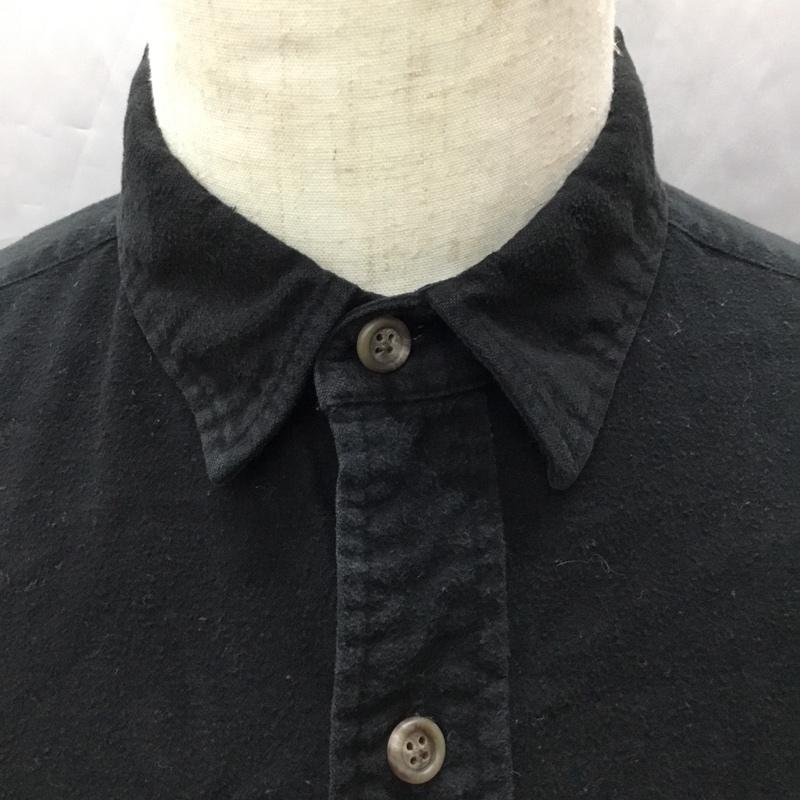 ラルフローレン RALPHLAUREN シャツ、ブラウス 長袖 80年代 POLO COUNTRY L 無地 黒 / ブラック /  メンズ USED 古着 中古 10112375