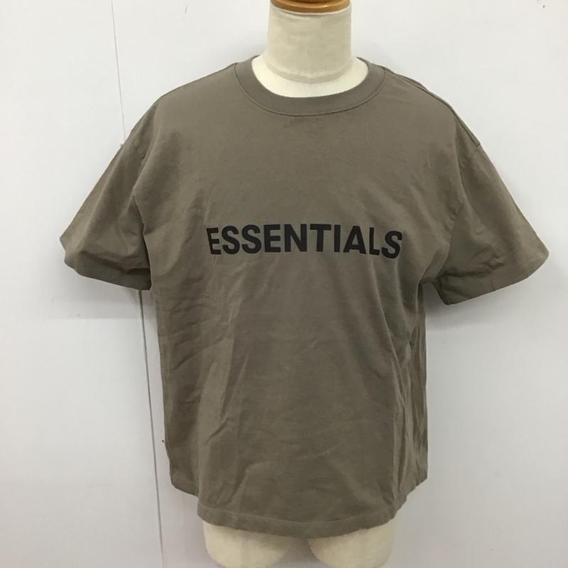 エッセンシャルズ ESSENTIALS Tシャツ 半袖 半袖カットソー プリントTシャツ クルーネックカットソー M ロゴ、文字 灰 / グレー /  メンズ USED 古着 中古 10123897